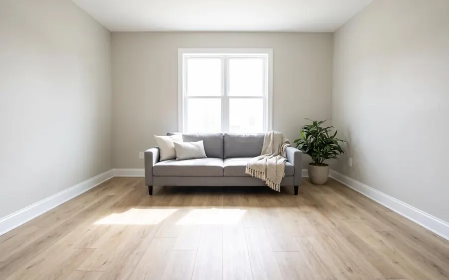 Concept render: carpet to waterproof lvp, Mount Pleasant